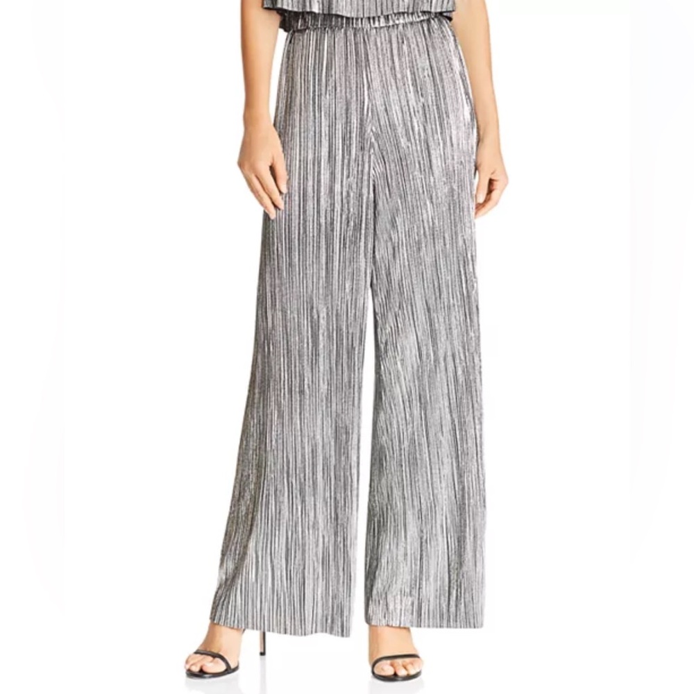 Lucy Paris silver metallic pants